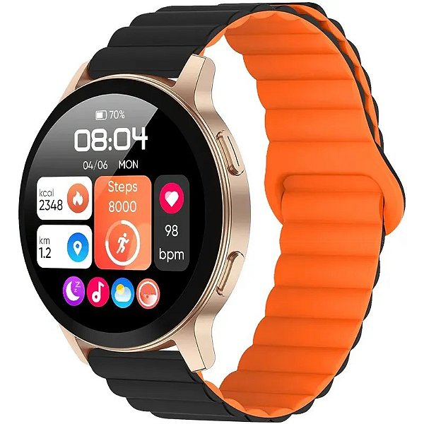 Smartwatch Xinji Cobee C3 na Cor Dourada Rosa
