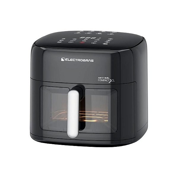 Fritadeira Elétrica Compacta Electrobras Airfry XL 8.5L 1900W - Preto - 220V