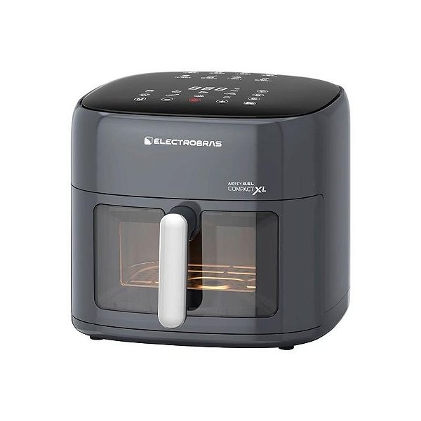 Fritadeira Elétrica Airfry Electrobras Compacta XL 8.5L 1900W Cinza 220V