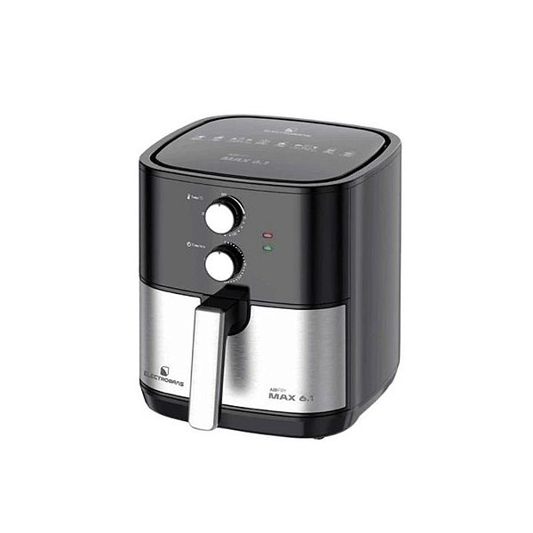 Fritadeira Elétrica Airfryer Electrobras EBAF-61B 6.1L 1900W 220V Preto e Prata