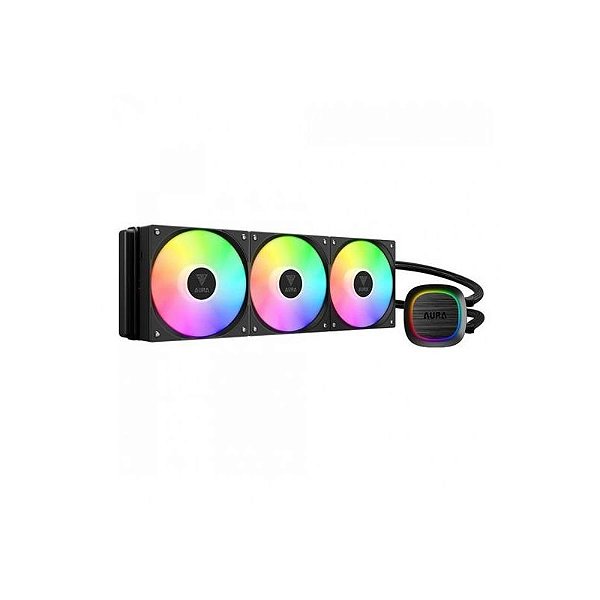 Cooler de Água Gamdias Aura GL360 V2 ARGB 120MM Preto