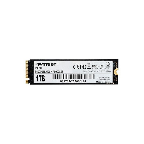 SSD M.2 Patriot 1TB NVMe PCIe Gen 4 - P400P para alto desempenho em armazenamento