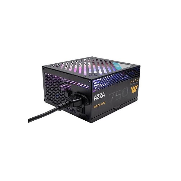 Fonte de Alimentação 750W Azza PS-AZ 80 Bronze RGB