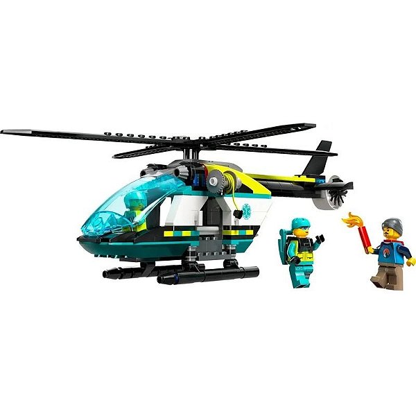 Helicóptero de Resgate de Emergência Lego City - 60405 (226 Peças)