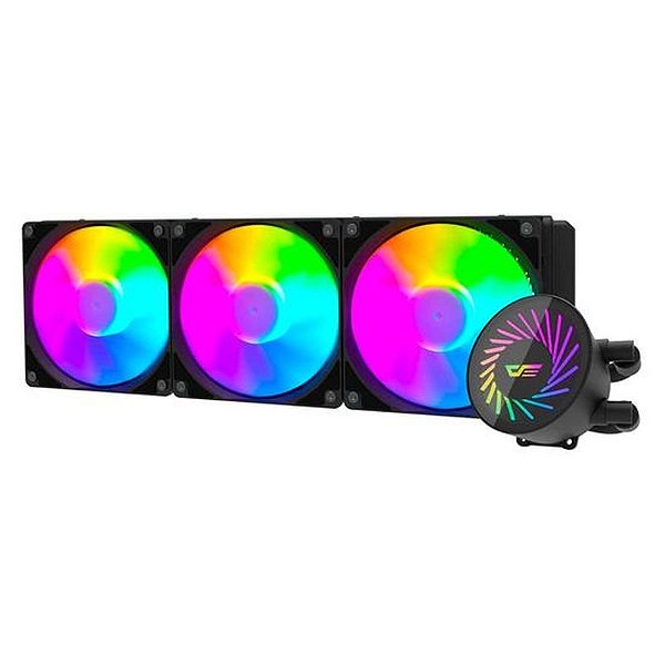 Cooler de Água Aigo Darkflash Radiant DC360 ARGB - Preto para Processadores