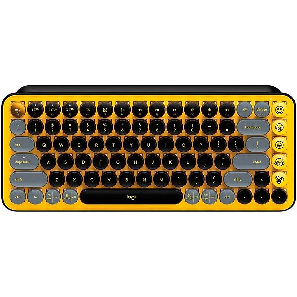 Teclado Wireless Logitech Pop Keys 920-010713 - Espanhol, Switch Marrom
