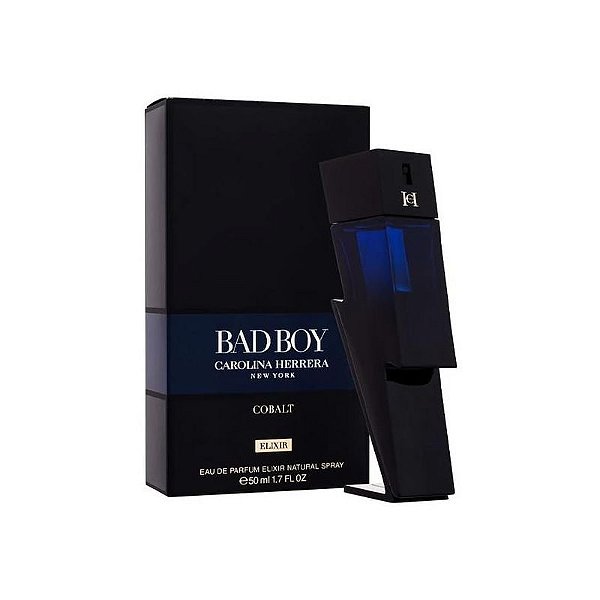 Perfume Masculino Carolina Herrera Bad Boy Cobalt Elixir 50 ML - EDP Elegante e Marcante