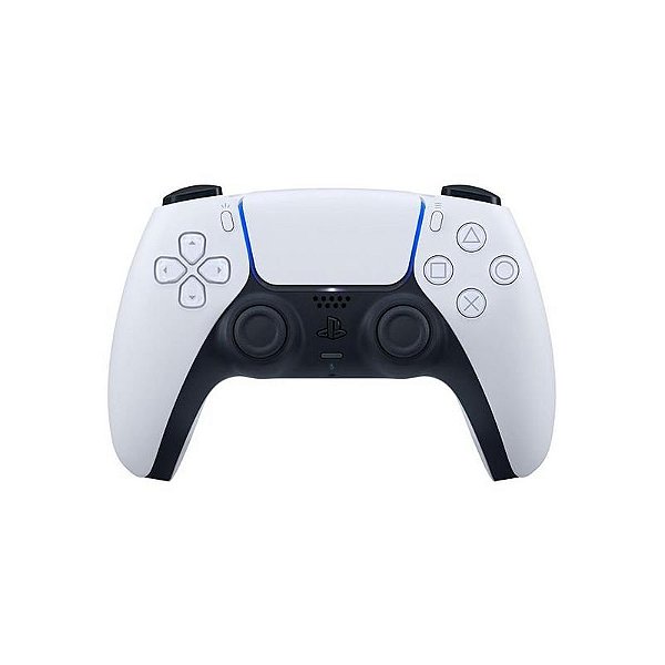 Controle Sem Fio DualSense Sony para PlayStation 5 - Branco e Preto