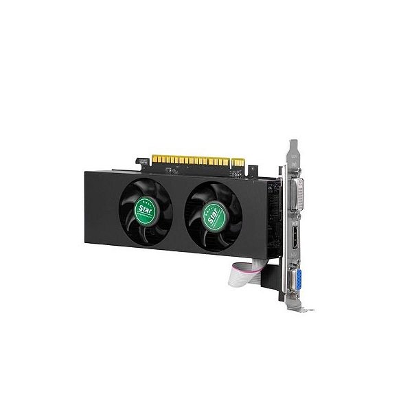 Placa de Vídeo Star GTX750 4GB DDR5 Dual-Fan - Saídas DVI/HDMI/VGA