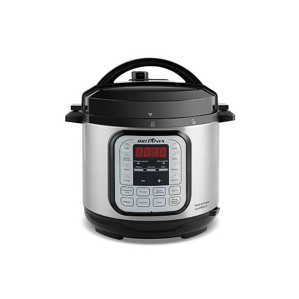 Panela de Pressão Elétrica Britânia Gold 5L 900W - 220V - Preto