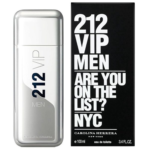 Perfume Carolina Herrera 212 Vip Men Edt 100Ml - MasculinoPerfume Masculino Carolina Herrera 212 Vip Men Edt 100Ml