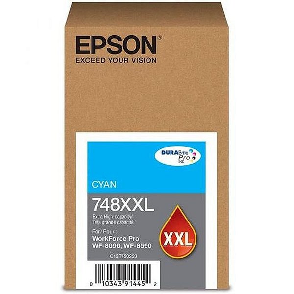 Tinta Cyan Epson T748Xxl220-A (Wf-6090/6590) 69 Ml