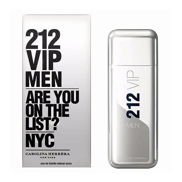 Perfume Carolina Herrera 212 Vip Men Eau De Toilette 100 Ml - Fragrância Masculina