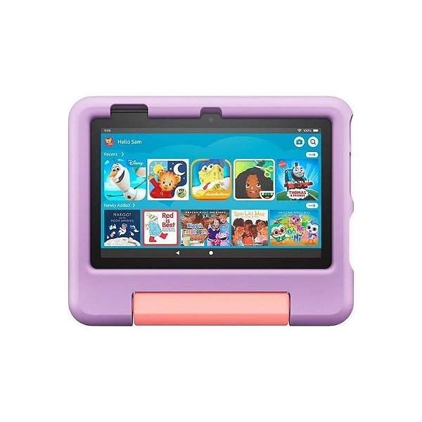 Tablet Amazon Fire 7 Kids - Edição 2023, 16GB, Tela de 7, Roxo (Embalagem com Defeito)