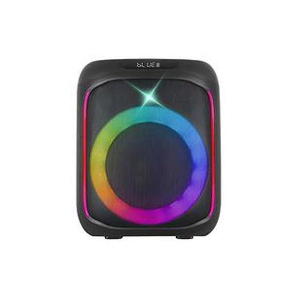 Caixa de Som Bluetooth Kolav JL601 LED 20W com Rádio FM e Entrada Auxiliar - Preta