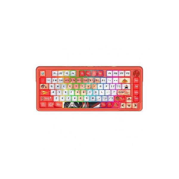 Teclado Mecânico Sem Fio Redragon K673AK-RGB-Pro 75% Gasket Profissional