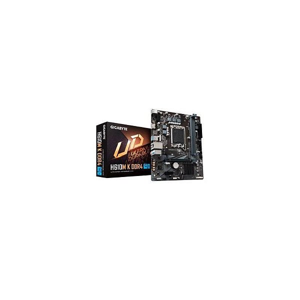 Placa Mãe Gigabyte H610M K para Processadores 1700, DDR4, HDMI, M.2, USB 3.2