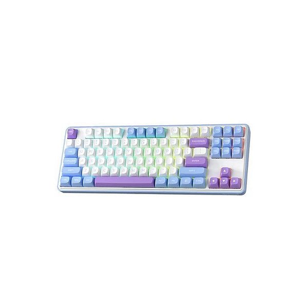 Teclado Mecânico RGB Redragon Star Blade K707AK Pro - Branco e Azul Claro