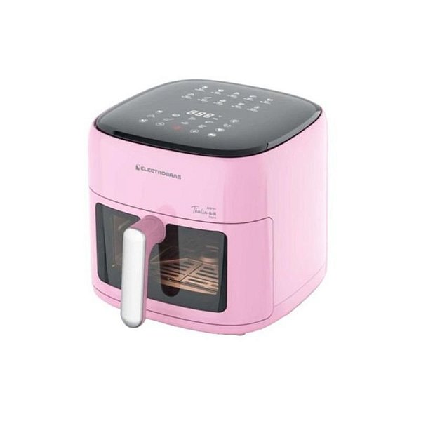 Fritadeira Elétrica Air Fryer Electrobras 220V 6.1L Rosa TLAF-61