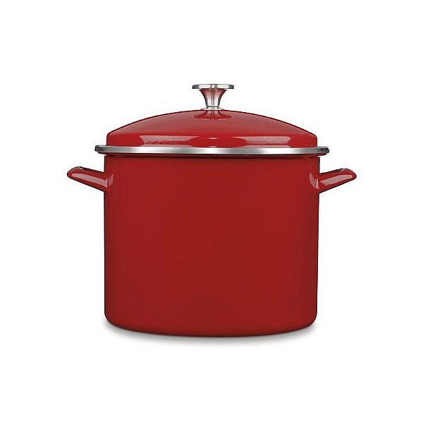 Panela De Esmalte Vermelho Cuisinart Chef S 12 Litros