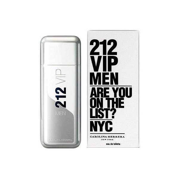 Perfume Masculino Carolina Herrera 212 Vip Men Eau De Toilette 100Ml