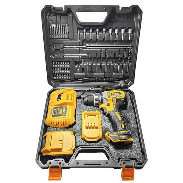 Kit de Ferramentas SATE A-TK885 com Parafusadeira - 81 Peças e 2 Voltagens
