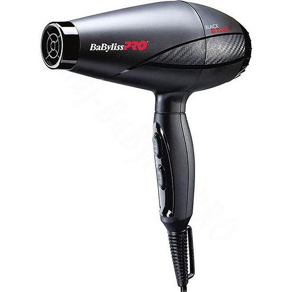 Secador de Cabelo Profissional Babylisspro Black Star B6200UZ 2000W 220V - Cor Preto