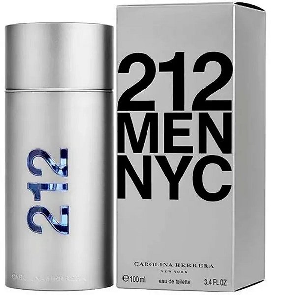 Perfume Carolina Herrera 212 Men Nyc Edt 100Ml - Fragrância Masculina Elegante