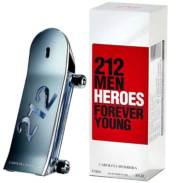 Perfume Carolina Herrera 212 Men Heroes Forever Young Edt 90Ml - Eau De Toilette Masculino