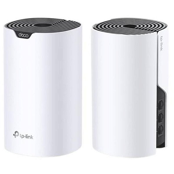 Roteador Wi-Fi Tp-Link Deco S7 Ac1900 Dual-Band 600Mbps - Kit Com 2 Unidades White/Black