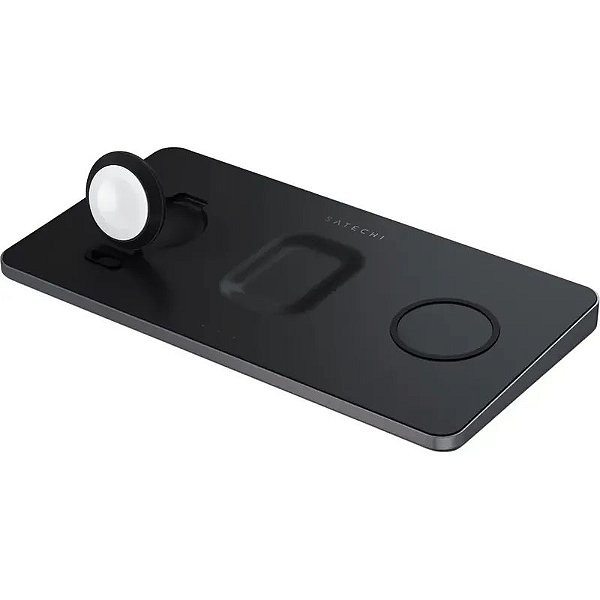 Carregador Sem Fio Triplo Satechi ST-X3TWCPM - Cinza