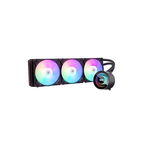 Cooler d'Água para Processador Darkflash DX360 V2.6 - Preto (Compatível Intel & AMD)