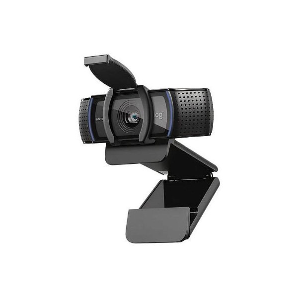 Webcam Logitech C920S Pro Full HD 1080P USB - Preto e Compacto