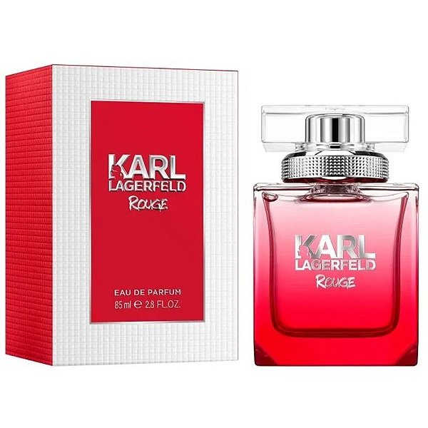 Perfume Karl Lagerfeld Rouge EDP 85mL - Feminino Fragrância sofisticada para a mulher moderna.