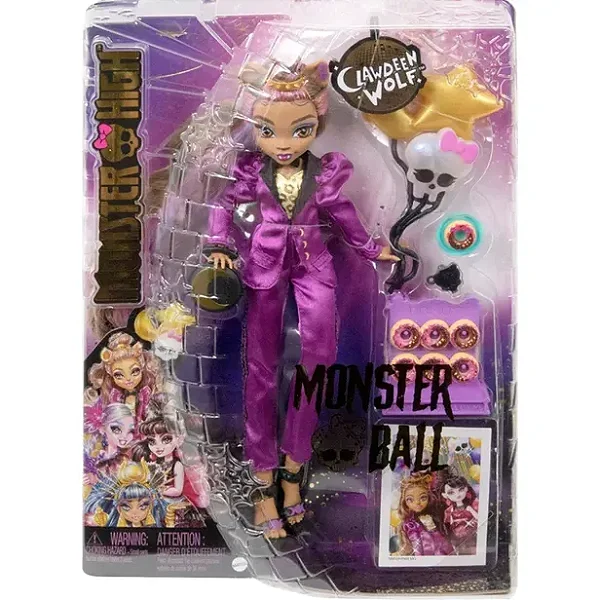 Boneca Monster High Monster Ball Clawdeen Wolf - Original Mattel