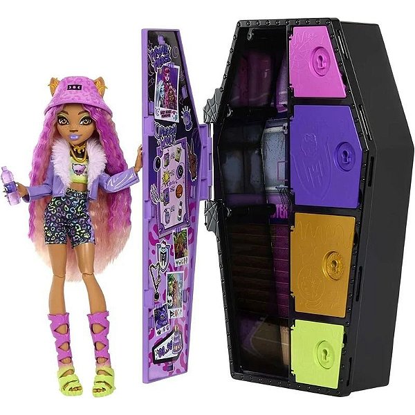 Segredos Skulltimates Clawdeen Wolf - Boneca Monster High da Mattel