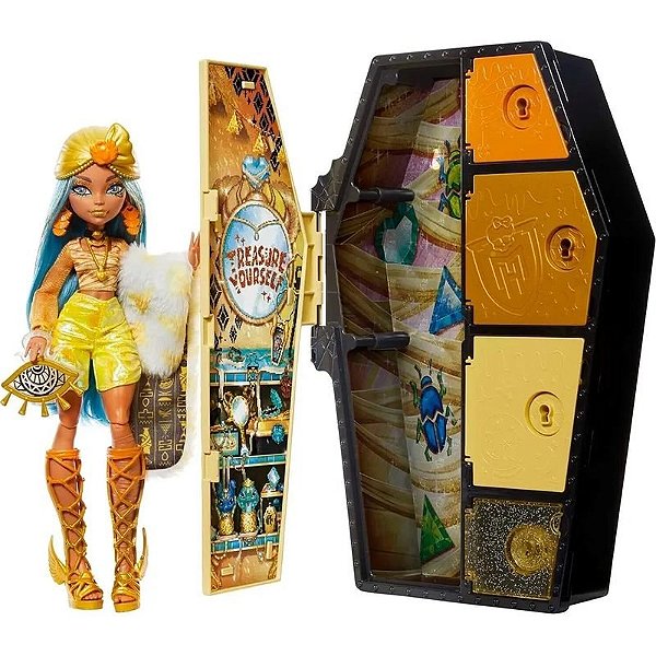 Cleo De Nile - Boneca Fearidescent Skulltimates Secrets da Monster High - Mattel