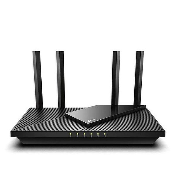 Roteador TP-Link Archer AX55 AX3000 Dual-Band 4 Antenas - Velocidade de 2.976 Mbps - Preto