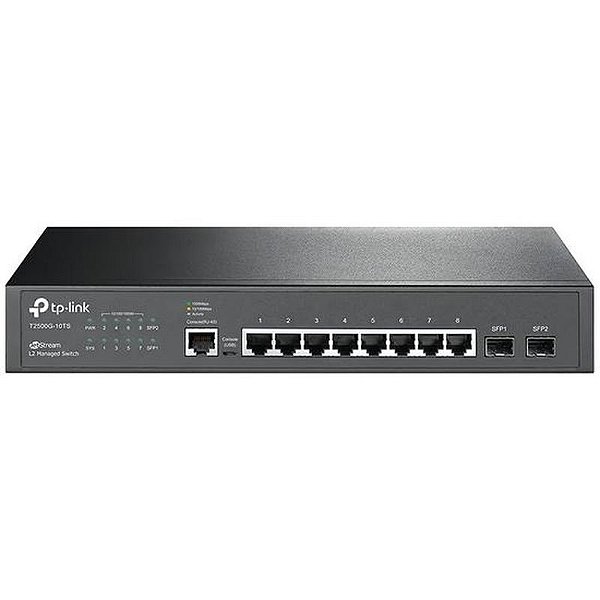 Switch TP-Link T2500G-10TS - Switch Gerenciável 10 Portas Gigabit SFP e Ethernet