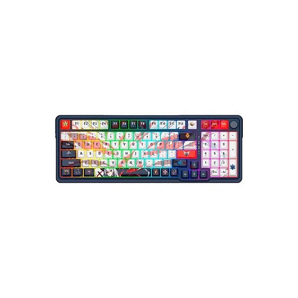 Teclado Mecânico Redragon K686AK-RGB-Pro Eisa - Preto e Branco