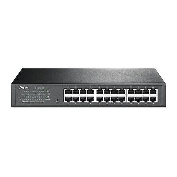 Switch Gigabit Tp-Link SG1024DE com 24 Portas - 1000Mbps - Cinza