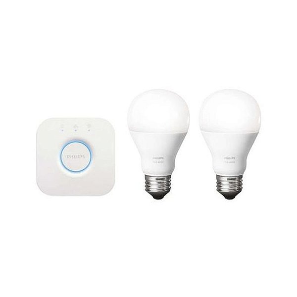 Conjunto de Iluminação Philips Hue E27 com 3 Lâmpadas Inteligentes