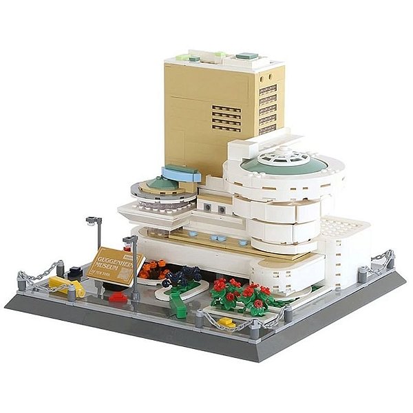 Blocos de Montagem Arquitetura Museu Guggenheim Wange - 902 Peças (5242)