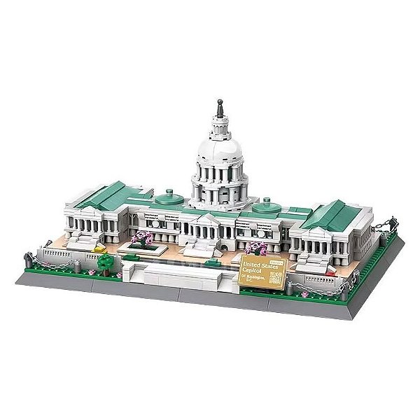 Blocos de Montagem Arquitetura Capitolio dos EUA Wange - 5235 (1074 Peças)