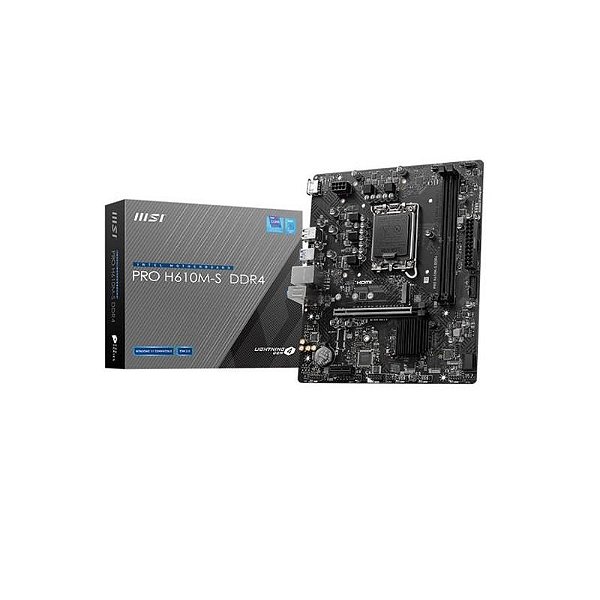 Placa Mãe MSI H610M-s Pro 1700 Intel - HDMI, M.2, USB 3.2, LAN, DDR4, MATX