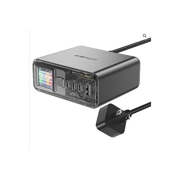 Carregador Rápido Acefast Z4 PD218W 3 Portas USB-C/A - Cinza Espacial