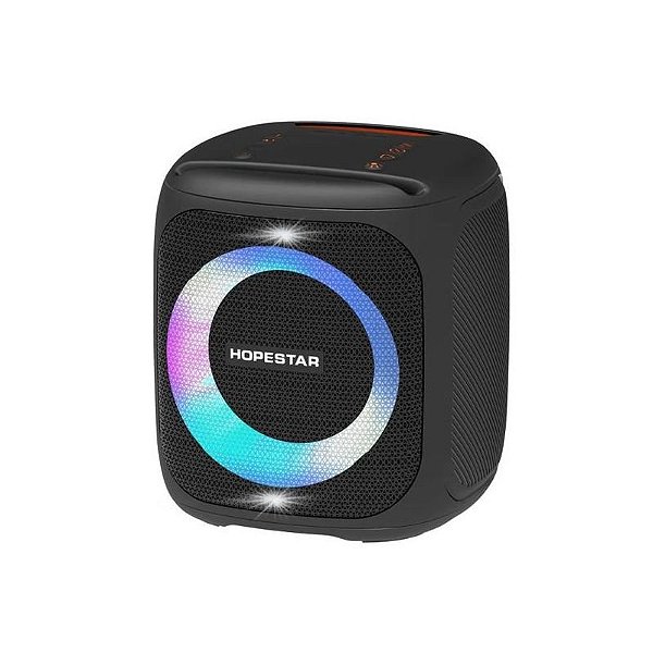Caixa de Som Bluetooth Hopestar Party 100 HS-1391 50W com 2 Microfones Negros