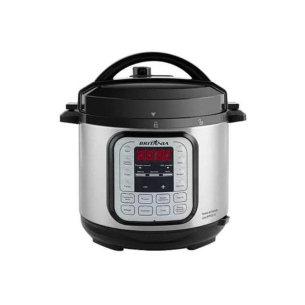 Panela Elétrica Britânia BPP02G Inox 5L 900W 220V - Prata Inoxidável