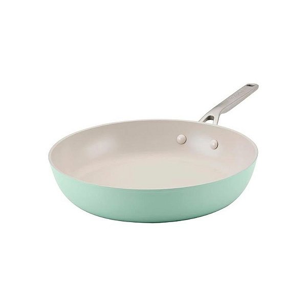 Frigideira Antiaderente Cerâmica 31CM Kitchenaid na Cor Pistache