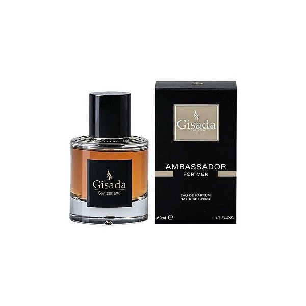 Perfume Gisada Ambassador Edp 50ML - Elegância e Sofisticação da Suíça